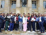 Jóvenes de San Cristóbal vivieron experiencia pedagógica en el Congreso de la República 