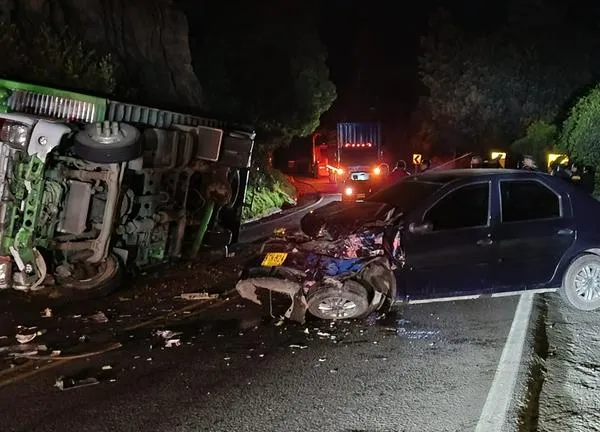 Accidente en la vía Zipaquirá-Ubaté