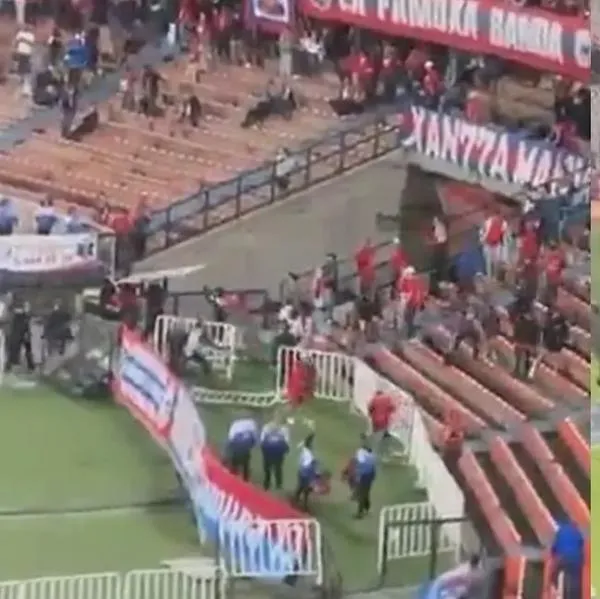 Saldo de desmanes en el Atanasio Girardot, luego de Medellín vs. Flamengo