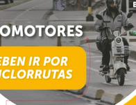Recuerda: los ciclomotores no deben ir por las ciclorrutas o andenes de Bogotá  