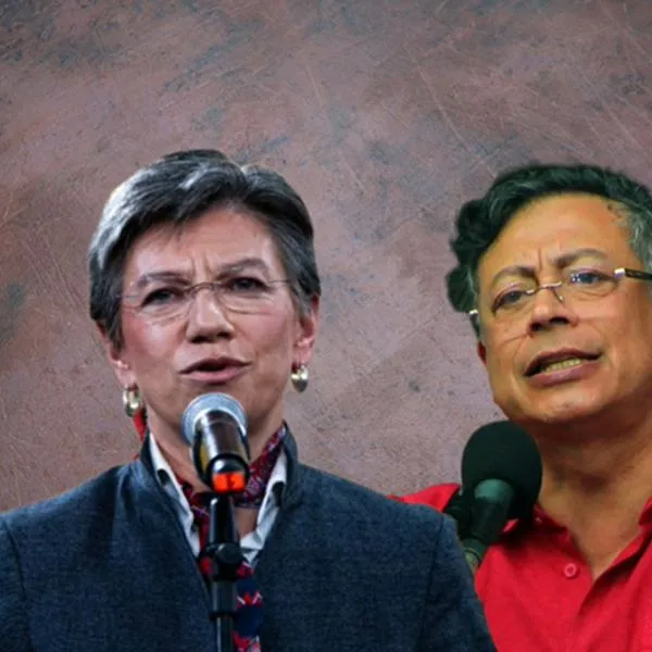 Claudia López y Gustavo Petro