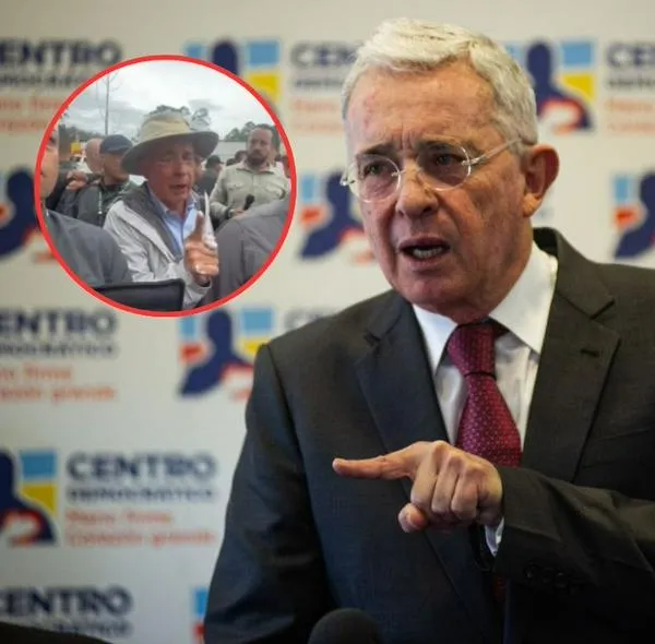 Álvaro Uribe peleó con mujer que se plantó frente a la casa de él