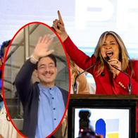 Vicky Dávila e Iván Cepeda