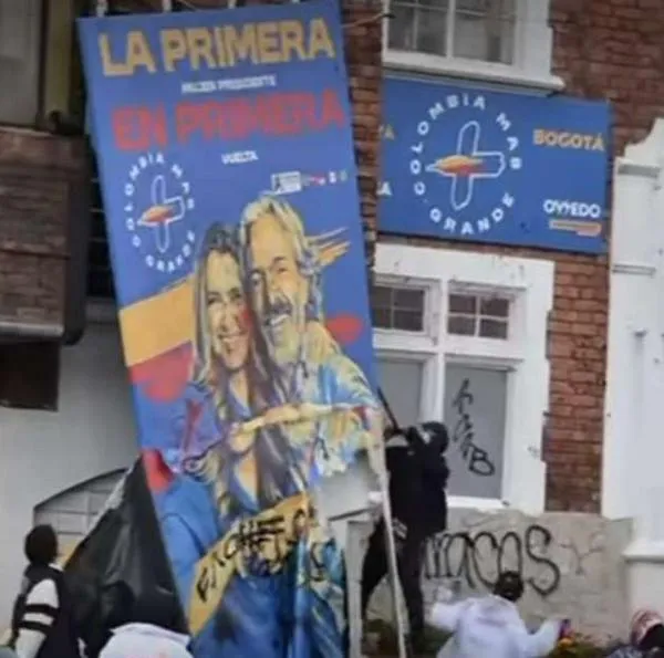 Nuevo ataque a sede de Paloma Valencia en Bogotá: video previo a elecciones 2026