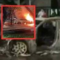 Pánico en el norte de Bogotá por emergencia que provocó incendio de vehículo