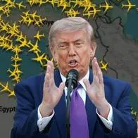 Irán cerró su espacio aéreo y Donald Trump canceló viaje por boda de su hijo