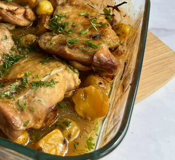 Receta de churrasco de pollo con papas criollas 