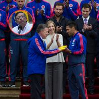 Juan Manuel Santos con Falcao