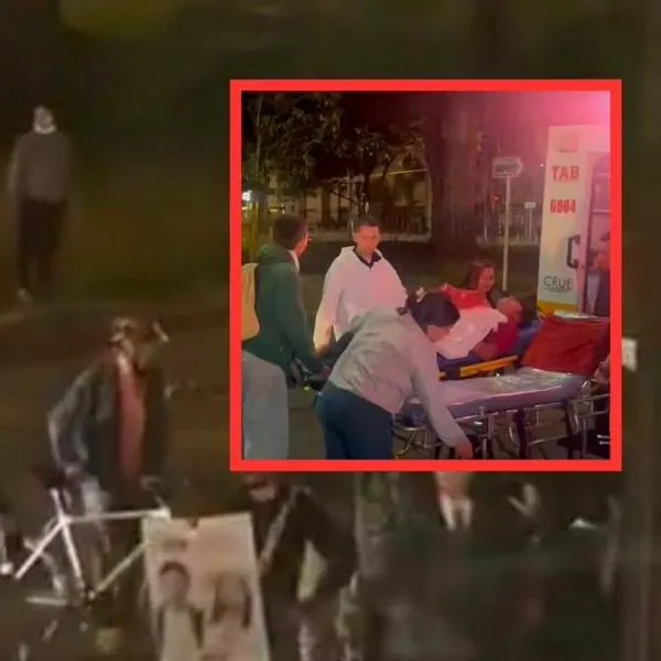 Manifestaciones a favor de Cepeda en Bogotá dejan joven herido en Teusaquillo