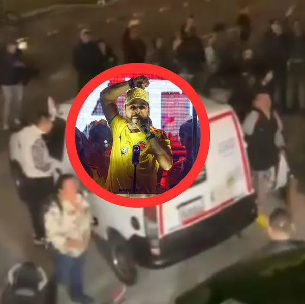 Simpatizantes de Iván Cepeda protestaron frente a la sede de Abelardo de la Espriella en Bogotá; el candidato denunció un supuesto plan de estallido social