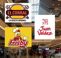 El Corral, Frisby y Juan Valdez encabezan importante lista en Colombia