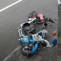 Camión aplastó una bicicleta eléctrica en Ibagué: dos heridos