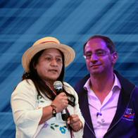 Aída Quilcué y José Manuel Restrepo