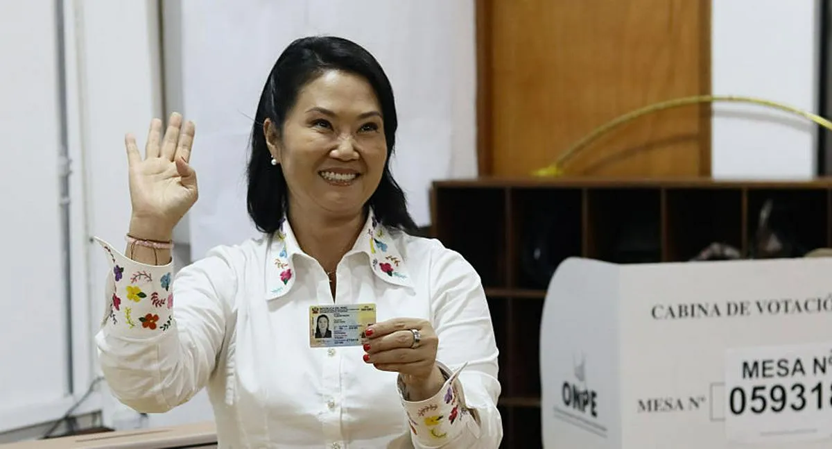 Keiko Fujimori vuelve a liderar conteo en Perú y podría ser la nueva presidenta