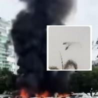 Video de choque entre helicópteros en Brasil: murieron un youtuber y un cantante