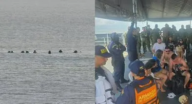 Diez personas fueron rescatadas con vida en el Golfo de Urabá tras accidente de embarcación