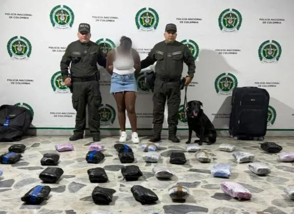 Capturan a joven con 33 kilos de marihuana en Ibagué