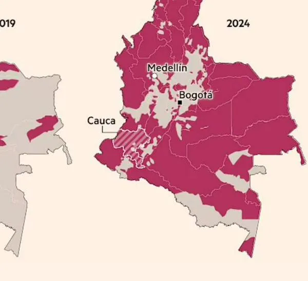 Colombia se ahoga en coca: el mapa que muestra cómo el auge de la cocaína alimenta la expansión de los grupos armados