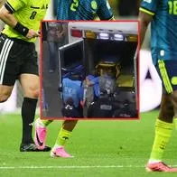 Camarógrafo que sufrió golpe en partido de Colombia salió en ambulancia