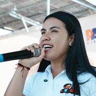 Verónica Estrada, representante que sufrió atentado