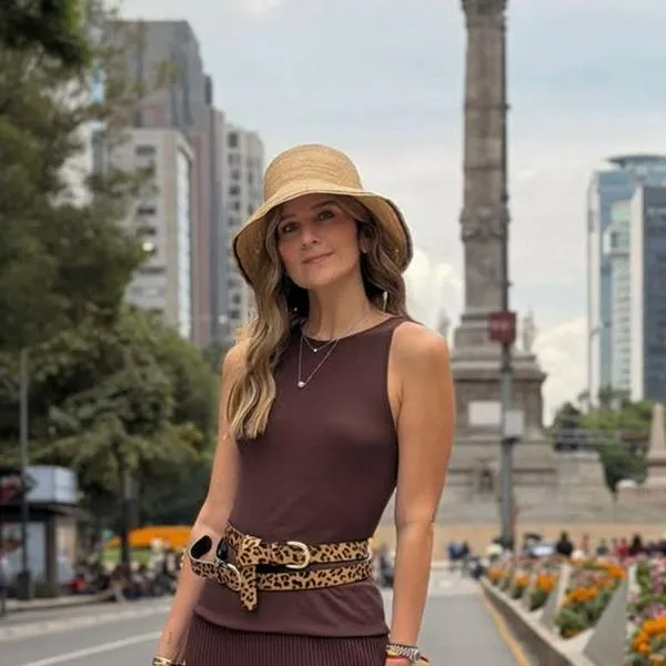 Andrea Guerrero, en Ciudad de México, durante el cubrimiento del Mundial 2026