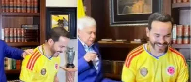 Jorge Barón le dio la ‘patadita de la suerte’ a De la Espriella