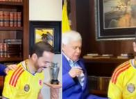 Jorge Barón repite su “patadita de la buena suerte” a Abelardo de la Espriella en Barranquilla