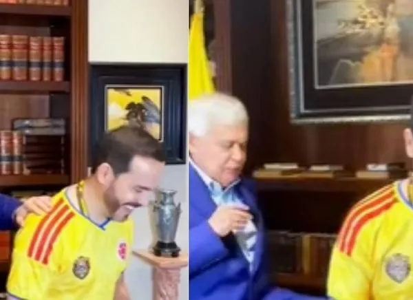 Jorge Barón le dio la ‘patadita de la suerte’ a De la Espriella