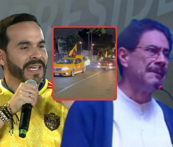 Celebración seguidores Abelardo de la Espriella en Bogotá muy cerca de Cepeda