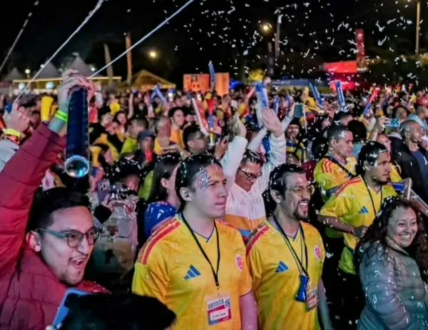 ¡Emoción hasta el último minuto! Así se vivió el triunfo de la Selección Colombia ante Congo desde las fanzones de Bogotá 