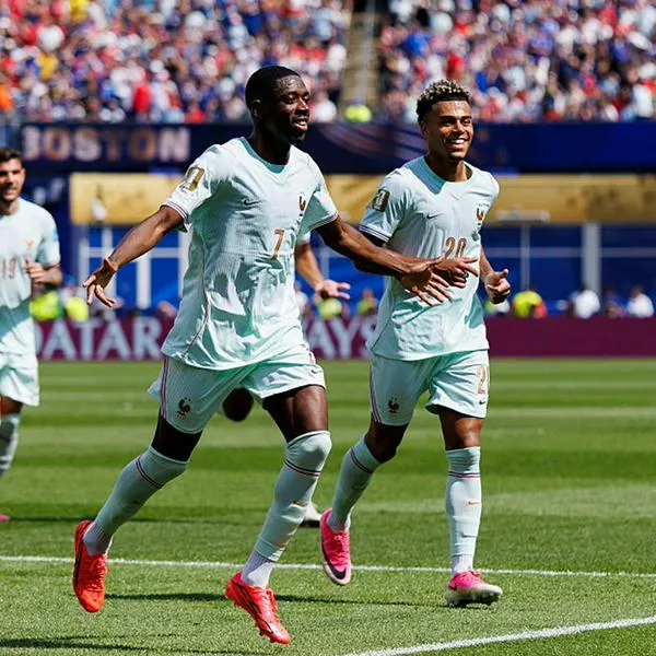 Ousmane Dembélé, de Francia, celebra su gol durante el partido del Grupo I de la Copa Mundial de la FIFA 2026 entre Noruega y Francia en el Boston Stadium el 26 de junio de 2026 en Foxborough, Estados Unidos