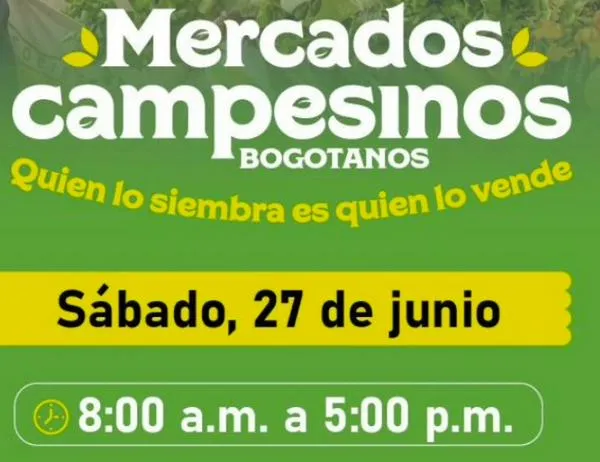 Disfruta este sábado de los Mercados Campesinos Bogotanos con productos frescos en el CEFE Chapinero 