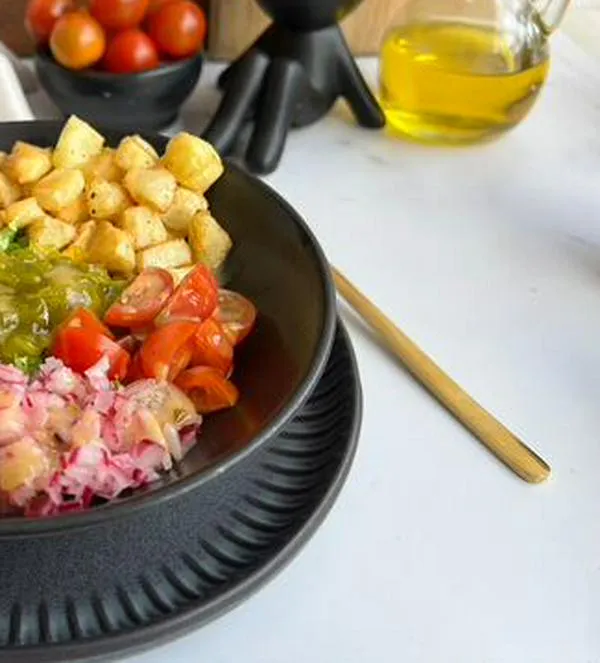 Tazón de hamburguesa casero: receta fácil paso a paso