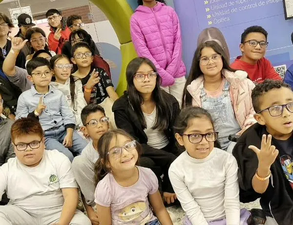 Gafas formuladas para niños y niñas del Centro Amar 