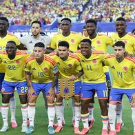 Los jugadores de Colombia posan antes del partido del Grupo K entre Colombia y Portugal en la Copa Mundial de la FIFA 2026 en el Estadio de Miami, Miami, Estados Unidos, el 27 de junio de 2026.