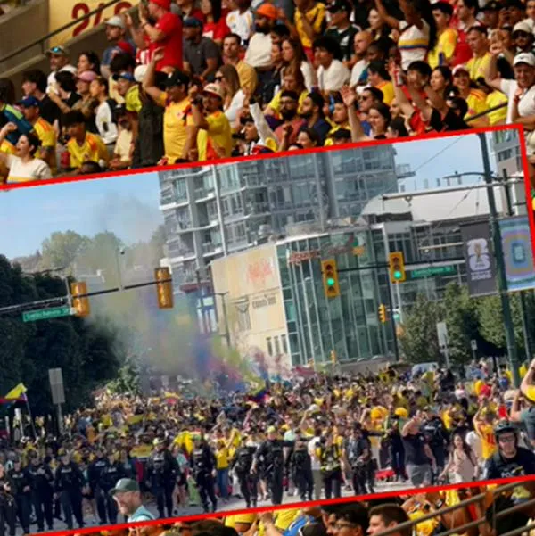 Hinchas colombianos en Canadá 