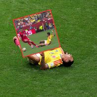 Así fue la falta de Granit Xhaka contra Daniel Muñoz en el partido de Suiza vs. Colombia en el Mundial 2026