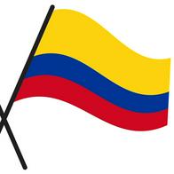 Banderas de Paraguay y Colombia