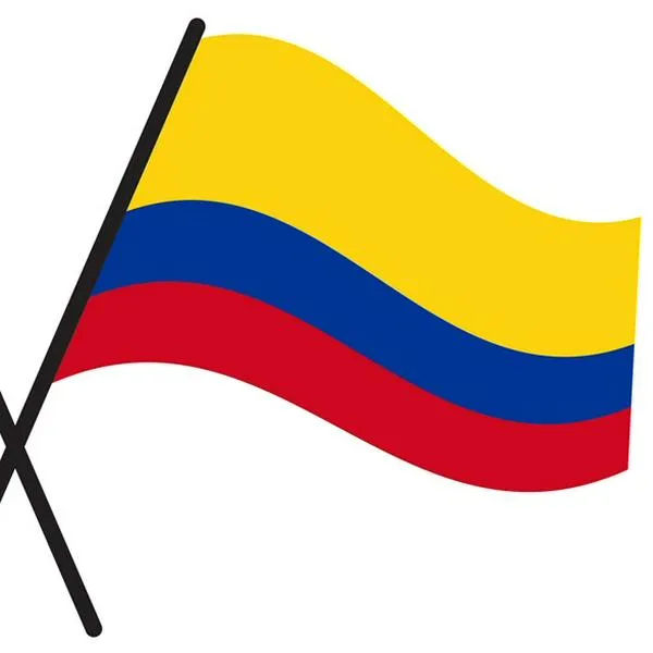 Banderas de Paraguay y Colombia