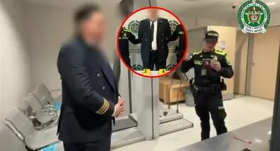 Bogotá: capturan a falso piloto con 10 kilos de cocaína en aeropuerto El Dorado