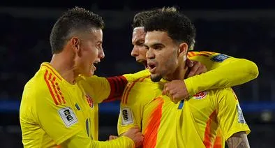 James Rodríguez y Luis Díaz