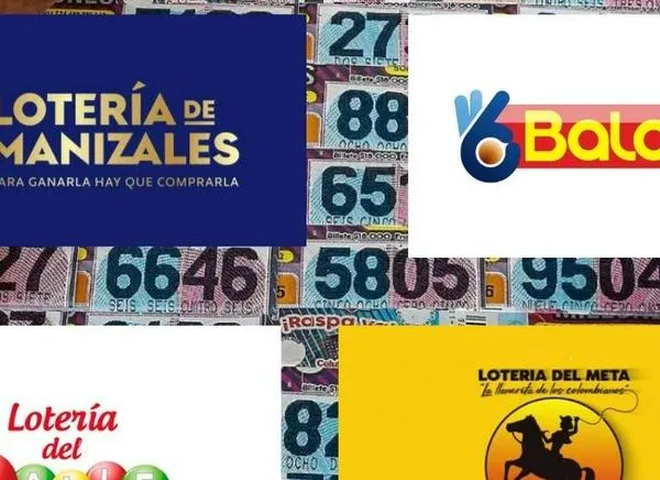 Resultados loterías del Valle, Meta y Manizales del 15 de julio