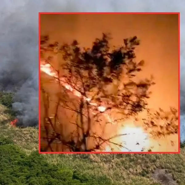 Emergencia en Boyacá por grave incendio forestal entre Tipacoque y Soatá