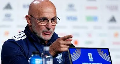 Luis de la Fuente, director técnico de la Selección España, en rueda de prensa antes de la final de la Copa del Mundo de la Fifa