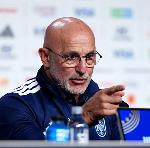 Luis de la Fuente, director técnico de la Selección España, en rueda de prensa antes de la final de la Copa del Mundo de la Fifa