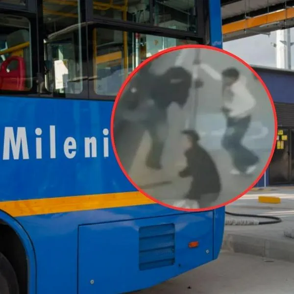 [Video] violento atraco con machetes dentro de un alimentador de Transmilenio