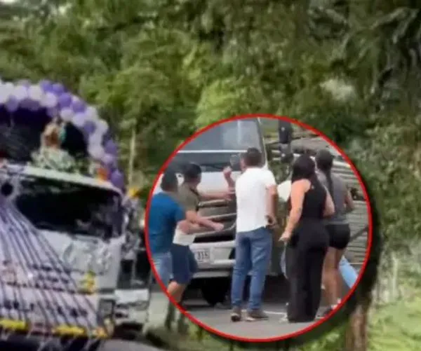 Celebración de la Virgen del Carmen terminó en pelea entre conductores