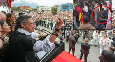 Atacan a periodistas en discurso de Gustavo Petro este 20 de Julio, en Bogotá