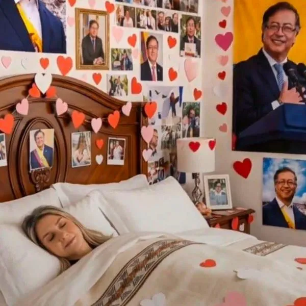 Vicky Dávila responde a meme con corazones para Gustavo Petro, en redes sociales.