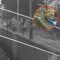 Escenas en las que dos ladrones le disparan a un joven en Nicolás de Federmann, Bogotá, y huyen en un carro